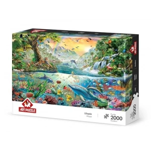 2000 Parça Ütopya Temalı Puzzle, Eğlenceli Zeka Oyunu