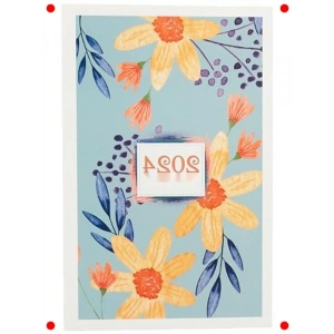 2024 Yıllık Ajanda - Sarı Papatya Tasarımlı