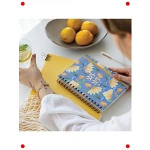 2025-2026 A5 Spiralli Akademik Ajanda - Çiçek Desenli