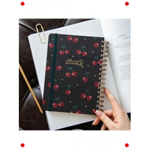 2025-2026 A5 Spiralli Akademik Ajanda - Kiraz Rengi