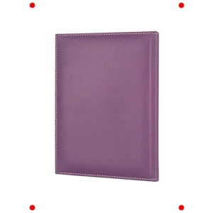 2026 Tarihli Deri Ajanda 17x24 cm - Lila