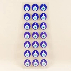21 Adet Nazar Boncuğu Sticker - 1.8 cm x 1.9 cm