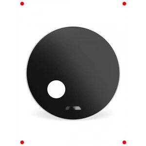 22 İnç Onyx Resonans Bas Davul Derisi - Siyah