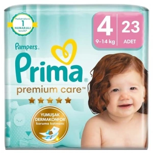 23 Adet 4 Numara Bebek Bezi, Yüksek Koruma ve Konfor