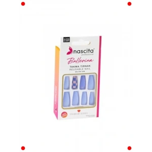24lü Ballerina Renkli Takma Tırnak Seti