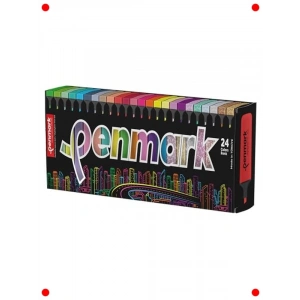 24lü Çeşitli Renklerde Fosforlu Kalem Seti