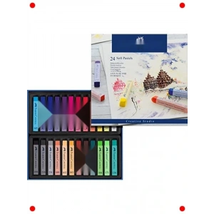 24lü Yumuşak Toz Pastel Sanat Boya Seti