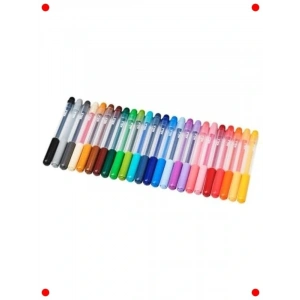 24 Parça Karışık Renkli Keçe Uçlu Kalem Seti