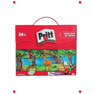 24 Renk Çantalı Yumuşak Pastel Boya Seti