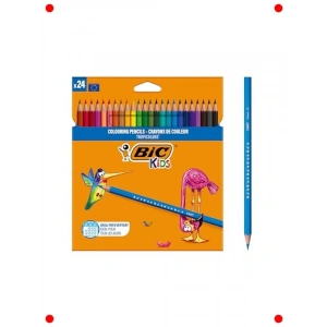 24 Renk Kıymık Oluşturmaz Kuru Boya Kalemi