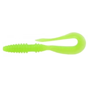 2.5 #026S Clear Chartreuse Glow Silikon Yem, Balık Avında