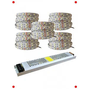 25 Metre Amber Şerit LED Seti & Adaptör (Gizli Aydınlatma)