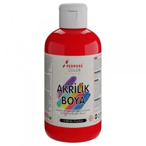 250 gr Kırmızı Akrilik Boya, Yüksek Kaliteli
