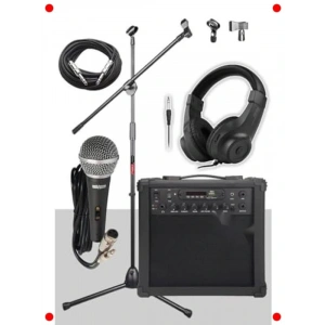 25W Elektro Gitar Amfi Seti - Siyah