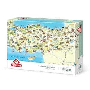 260 Parça Türkiye Kültür Haritası Temalı Yapboz