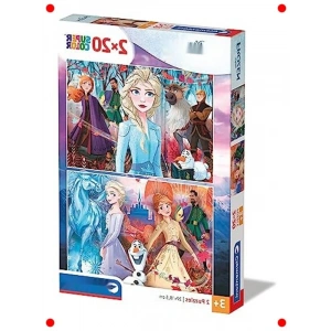 2x20 Parça Çocuk Puzzle: Karlar Ülkesi 2