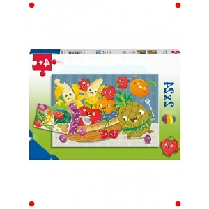 2x24 Parça Meyveler Temalı Çocuk Yapbozu Seti