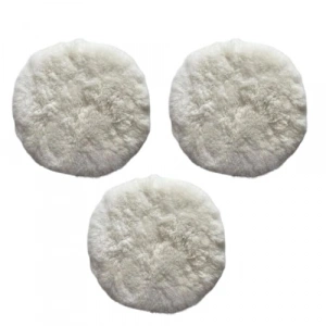 3 Adet Koyun Postu Pedi, Ø 125 mm Pasta Cila Süngeri