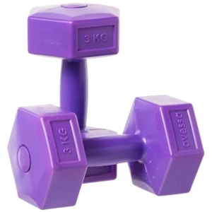 3 Adet Plastik Dambıl Seti, Mor Renkli ve Dayanıklı