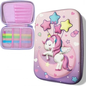 3 Boyutlu Ay Yıldız Unicorn Su Geçirmez Kutusu