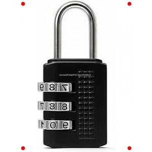 3 Haneli Şifreli Metal Asma Kilit - Güvenli Kombinasyon