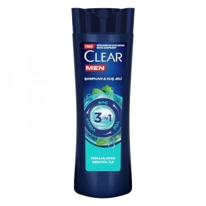3 in 1 şampuan, duş jeli, ferahlatıcı etkili, 350 ml