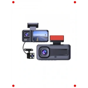 3 Kameralı Full HD Araç İçi Güvenlik Kamerası, Wi-Fi