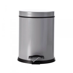 3 Litre Kapasiteli Pedallı Çöp Kovası, Gri Renk