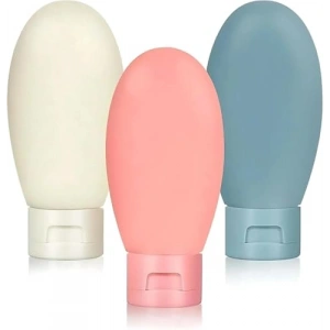 3lü Boş Seyahat Şişe Seti, Doldurulabilir Krem Paketi