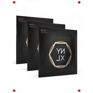 3lü Paket Elektro Gitar Teli Seti, Regular Light