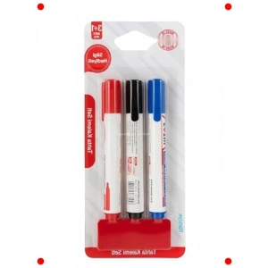 3lü Renkli Yuvarlak Uçlu Tahta Kalemi Seti + Silgi