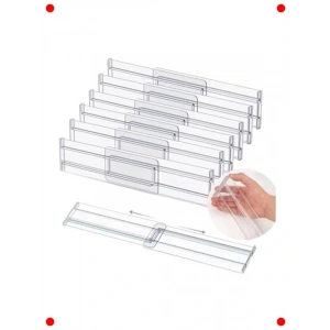 3lü Şeffaf Ayarlanabilir Çekmece Bölücü Set