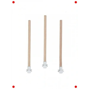 3lü Set Doğal Ahşap Kuş Tüneği - 40 cm Uzunluk