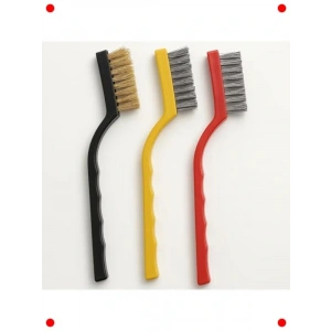 3lü Tel Fırça Seti – Çelik, Pirinç, Naylon Tezleyici