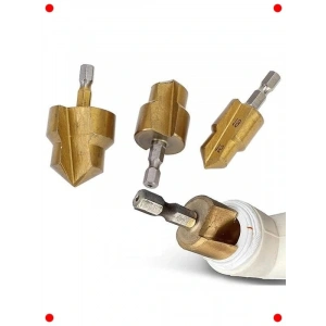 3lü Titanyum Kaplı Koni Matkap Ucu Seti