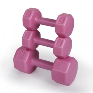3 Set Pembe Renk Dambıl, Farklı Ağırlık Seçenekleriyle