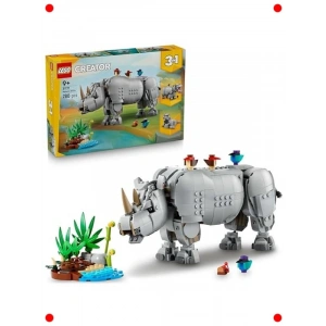 3ü 1 Arada Hayvan Yapım Seti: Gergedan, Su Aygırı, Mors