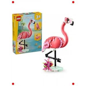 3ü 1 Arada Hayvan Yapım Seti: Pembe Flamingo