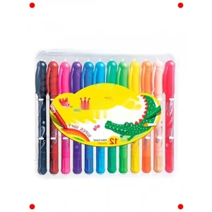 3ü 1 Arada İpeksi Bükmeli Kalem Seti - 12 Renk