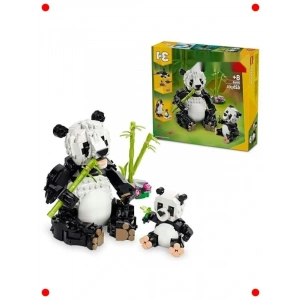 3ü 1 Arada Vahşi Hvan Yapım Seti: Panda