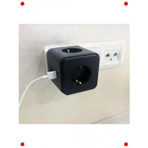 3 USB 3 Priz Girişli Termal Korumalı Küp Çoklayıcı