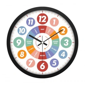 30 cm Eğitici Duvar Saati, Sezsiz Mekanizma