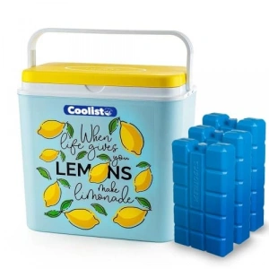 30 Litre Limon Desenli Buzluk, 3 Adet Buz Kaseti ile