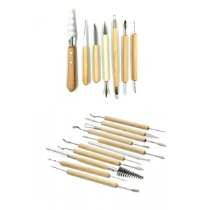 30 Parça Seramik Kil Yapım Seti, Heykel Çömlek için