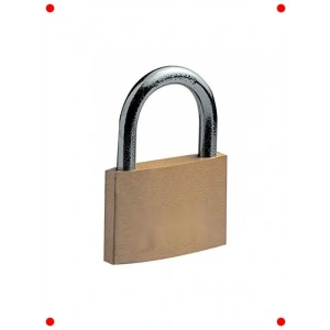 30mm Pirinç Asma Kilit - Dirsekli Güvenlik Kilidi