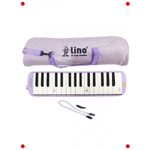 32 Tuşlu Melodika ve Bez Çanta - Pastel Mor Renk