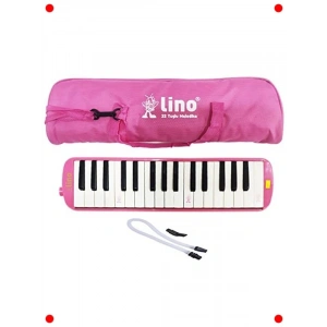 32 Tuşlu Melodika ve Pembe Taşıma Çantası