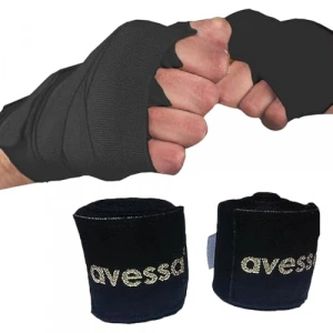 3,5 Metre Uzun Boks Bilek Bandajı, Siyah Renk Seçeneği