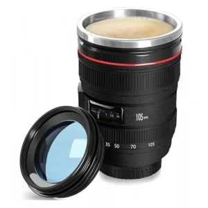 350 ml Termos Kupa, Kahve ve Çay İçin Lens Tasarım