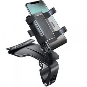 360 Derece Dönebilir Torpido Üstü Telefon Tutucu, Numaratörlü